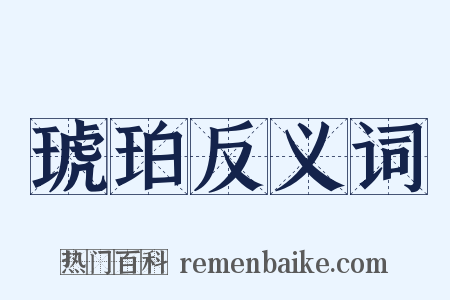 琥珀反义词是什么意思的图片